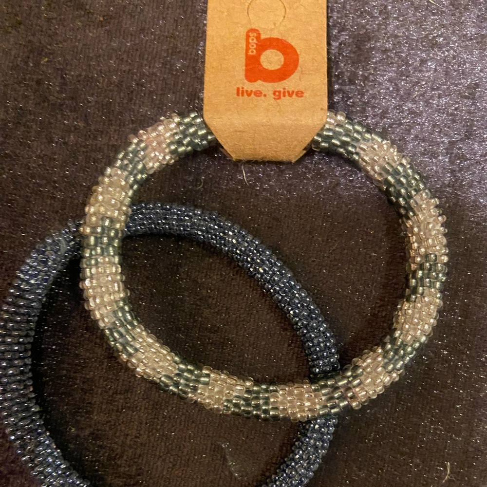 Bops beaded bracelets from Nepal.